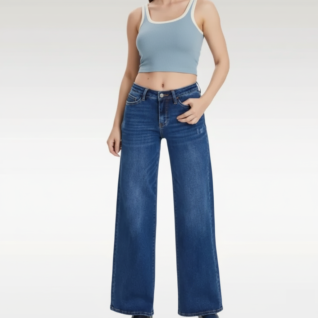 The Sculpting Mid-Low Rise Baggy Jeans